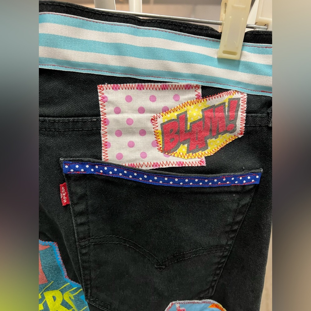 Power Rangers Upcycled Patchwork Collage One Of A… - image 7